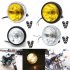 6 5   DC 12V Motorbike Vintage Head Lamp Scooter Round Spotlight Motor Front Lights Universal Motorcycle Refit Headlight with Brackets black