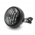 6 5  DC 12V Motorcycle Grill Headlight with Bracktes Motorbike Retro Headlights Motor Moto Scooter Vintage Front Light Round Lamp Bring support