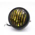 6 5  DC 12V Motorcycle Grill Headlight with Bracktes Motorbike Retro Headlights Motor Moto Scooter Vintage Front Light Round Lamp Bring support