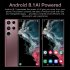 6 5 Inch HD S22ultra Smartphone MTK6580P Quad core 2GB RAM 16GB ROM Face Recognition Android 8 1 Phone Bronze EU Plug