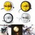 6 5 Universal Motorcycle Refit Headlight with Brackets DC 12V Motorbike Vintage Head Lamp Scooter Round Spotlight Motor Front Lights silver