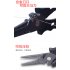 6 5 inch Aluminum Alloy Fishing Pliers Clamp Split Ring Tungsten Steel Line Cutter Multifunction Fishing Tackle Tool  black