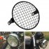 6 5 inch Motorcycle Universal Vintage Headlight Protector Retro Grill Light Lamp Cover Oblique net cover