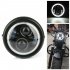 6 5 inches Motorcycle LED Headlight HeadLamp Bulb With Angel Ring for  Sportster Cafe Racer Bobber Iron 883 black
