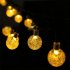 6 5M 30LED Solar powered Bubble String Lights Night Light Garden Home Party Bar Decoration white