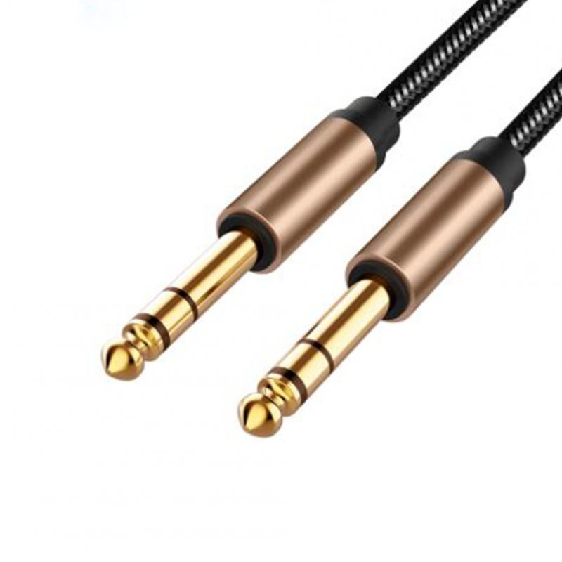 6.5mm Jack Audio Cable Nylon Braided for Guitar Mixer Amplifier 6.35 Jack Male to Male Aux Cable 1.8m Jack Cord AUX Cable