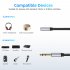 6 5mm Male to 3 5mm Female Audio AUX Cable Headset Microphone Guitar Recording Adapter Gold Plated 6 5 3 5mm Converter Aux Cable