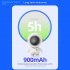6 5w Portable Handheld Astronaut Hanging Neck Fan 3 Speed Adjustable Leafless Usb Mini Cooling Fan black