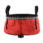 6/8/12L Folding Washing Basin 8.5L Outdoor Hiking Camping Bucket Portable Water Pot Scarlet_8L
