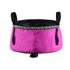 6 8 12L Folding Washing Basin 8 5L Outdoor Hiking Camping Bucket Portable Water Pot Magenta 6L