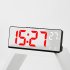6 9 Inches Electronic Alarm Clock 5 Levels Brightness Adjustable Large Screen Student Desk Clock Table Clock white