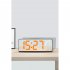 6 9 Inches Electronic Alarm Clock 5 Levels Brightness Adjustable Large Screen Student Desk Clock Table Clock white