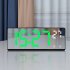 6 9 Inches Electronic Alarm Clock 5 Levels Brightness Adjustable Large Screen Student Desk Clock Table Clock white