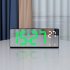 6 9 Inches Electronic Alarm Clock 5 Levels Brightness Adjustable Large Screen Student Desk Clock Table Clock green