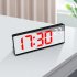 6 9 Inches Electronic Alarm Clock 5 Levels Brightness Adjustable Large Screen Student Desk Clock Table Clock green