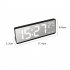 6 9 Inches Electronic Alarm Clock 5 Levels Brightness Adjustable Large Screen Student Desk Clock Table Clock green