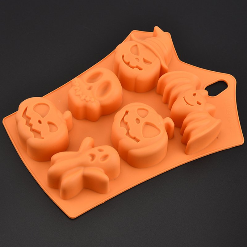 Wholesale 6 Cavity Silicone Mold for Halloween DIY Fondant Candy Mould ...