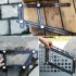 6 Folding Ceramic Tile Hole Locator Adjustable Multi angle Ruler Measuring Tool