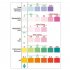 6 IN 1 Portable Aquarium Test Strips Fast Accurate Measurement Fish Tank Test Kit For Aquarium Fish Tank Pond 6 in 1 Water Test Strips