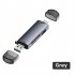 6 In 1 Card Reader USB 3 0 Memory Card Reader Adapter USB Flash Disk TF SD Card Adapter 5Gbps Transmission For Laptop Tablet grey