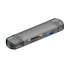 6 In 1 Card Reader USB 3 0 Memory Card Reader Adapter USB Flash Disk TF SD Card Adapter 5Gbps Transmission For Laptop Tablet silver