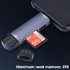 6 In 1 Card Reader USB 3 0 Memory Card Reader Adapter USB Flash Disk TF SD Card Adapter 5Gbps Transmission For Laptop Tablet silver
