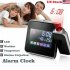 6 In 1 Creative Lcd Digital Projection  Alarm  Clock Thermometer Hygrometer Desktop Time Projector Led Back Light Nap Alarm White