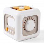 6 In 1 Magic Cube Toys Multi-functional Graph Cognition Busy Board Educational Toys For Girls Boys Birthday Gifts White