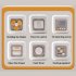 6 In 1 Magic Cube Toys Multi functional Graph Cognition Busy Board Educational Toys For Girls Boys Birthday Gifts White