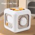 6 In 1 Magic Cube Toys Multi functional Graph Cognition Busy Board Educational Toys For Girls Boys Birthday Gifts White