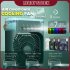 6 Inch Air Conditioner Cooling Fan With 3 Speeds 5 Sprays 7 Color Lights Portable Fan Air Cooler Humidifier green