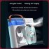 6 Inch Air Conditioner Cooling Fan With 3 Speeds 5 Sprays 7 Color Lights Portable Fan Air Cooler Humidifier green