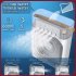 6 Inch Air Conditioner Cooling Fan With 3 Speeds 5 Sprays 7 Color Lights Portable Fan Air Cooler Humidifier green