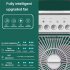 6 Inch Air Conditioner Cooling Fan With 3 Speeds 5 Sprays 7 Color Lights Portable Fan Air Cooler Humidifier green