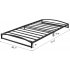 6 Inch Twin Bed Frame   77 2 40 7    Black