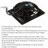 6 Inch Ultra thin Car Cooling Fan Kit 12v 80w High power Radiator Replacement Electric Fan Modified Parts Black