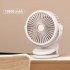 6 Inches 10000mah Clip on Fan 3 Speeds 4 Modes 360 Degree Rotation Portable Silent Usb Rechargeable Desk Stroller Fan Navy blue