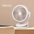 6 Inches 10000mah Clip on Fan 3 Speeds 4 Modes 360 Degree Rotation Portable Silent Usb Rechargeable Desk Stroller Fan White