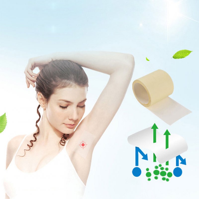 6 M/1 Roll Unisex Armpit Sweat Pads Thinness Breathable Perspiration Pads Transparent Deodorant Antiperspirant