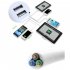 6 Outlet Power Travel Adapter Strip with Switch USB Wall Socket Cell Phone Desktop Charging Dock US Plug