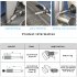 6 PCs Solid Carbide Burr Set Polishing Diamond Burrs Rotary Tools Accessories For Carving Engraving Grinding Polishing Cylinder Head Porting Sculpting Type A si