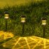 6 Pack LED Solar Lights Outdoor Waterproof Auto On Off Glass Decorative 360   Lighting Garden Lights For Outside Landscape Walkway white light
