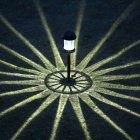 6 Pack LED Solar Lights Outdoor Waterproof Auto On/Off Glass Decorative 360° Lighting Garden Lights For Outside Landscape Walkway white light