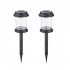 6 Pack LED Solar Lights Outdoor Waterproof Auto On Off Glass Decorative 360   Lighting Garden Lights For Outside Landscape Walkway white light
