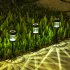 6 Pack LED Solar Lights Outdoor Waterproof Auto On Off Glass Decorative 360   Lighting Garden Lights For Outside Landscape Walkway white light
