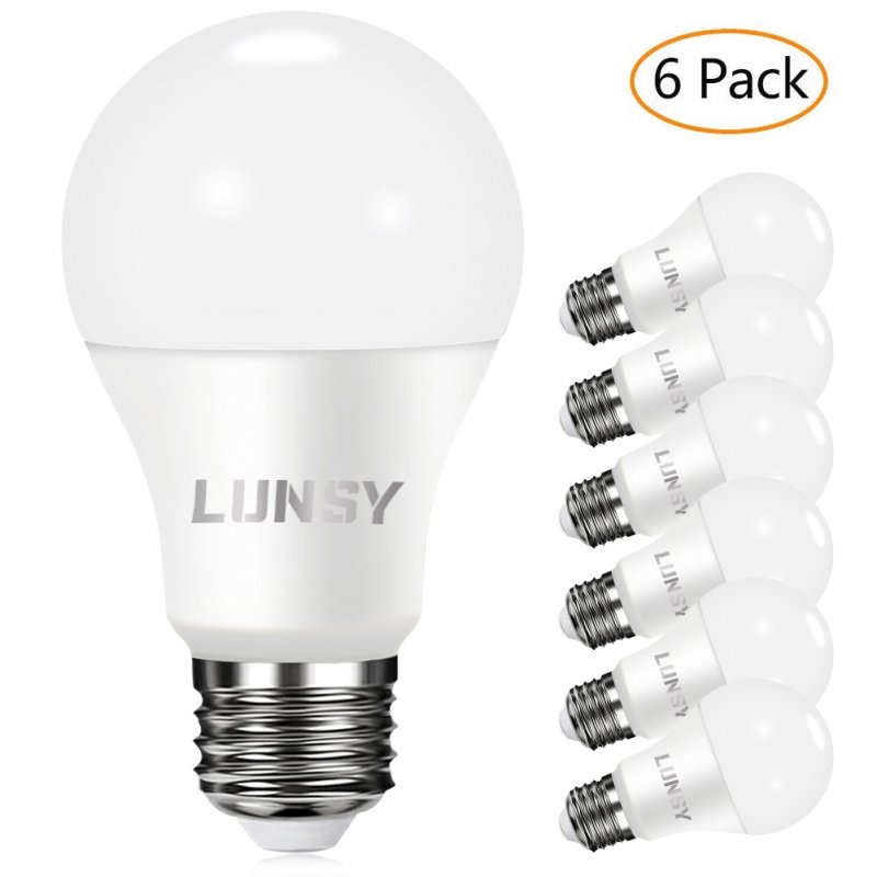 6 Packed A19 E26/E27 LED Bulb