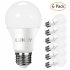 6 Packed A19 E26 E27 LED Bulb  60 Watt Incandescent Bulb Equivalent 11W 3000K Non dimmable Warm White Bulb Light