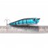 6 Pcs 8CM Plastic Fishing Lures Topwater Floating Popper Lure Hooks Hard Bait Bass Crankbait Colorful 6 Pcs