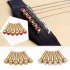 6 Pcs Brass Guitar Bridge Pins Folk Acoustic Classical Guitar Solid String Cone Wooden Guitarra Bridge Pins red