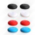 6 Pcs Silicone Thumbstick Thumb Stick Grip Caps Cover for Nintend Switch Joy Con Controller black